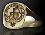 Clan Crest Ring of MacDonald of Clan Ranald