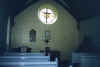 Inside of Chapel showing stained glass window