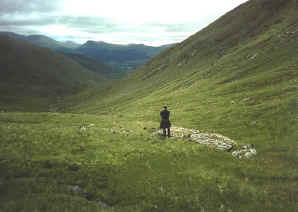 view towards Loch Awe from just below the Lairig Noe