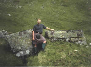 View of the stone with Colin McIntyre