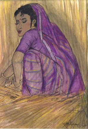 nana woman sari