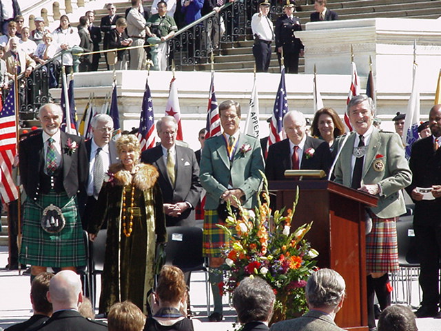 Ceremony where Sir Sean Connery was presented the William Wallace Freedom Award