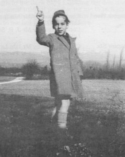 At the age of 7 in the Geneva countryside