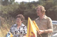 Jean and Angus McGillveray Flying the Flag