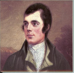 Painting of Robert Burns in the Scottish National Portrait Gallery by Alexander Nasmyth which is considered by many to be the most famous one of the Bard.