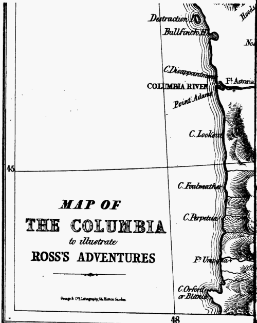 Map of the Columbia