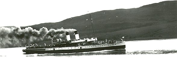 The King Edward sailing on the River Clyde