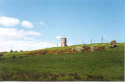 last tower standing of original four at Caldwell Castle