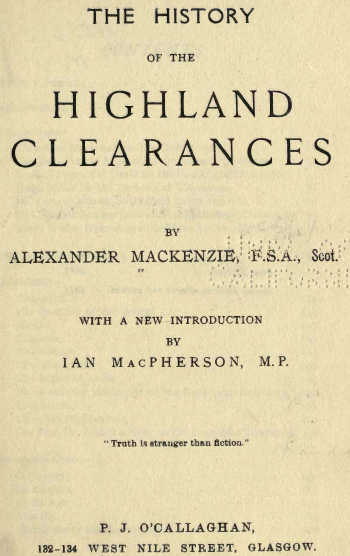 The Highland Clearances