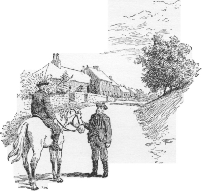 Two men and a horse