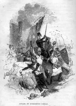 Attack on Dunbarton Castle