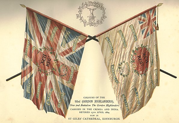 Colours of the 92nd (Gordon Highlanders)