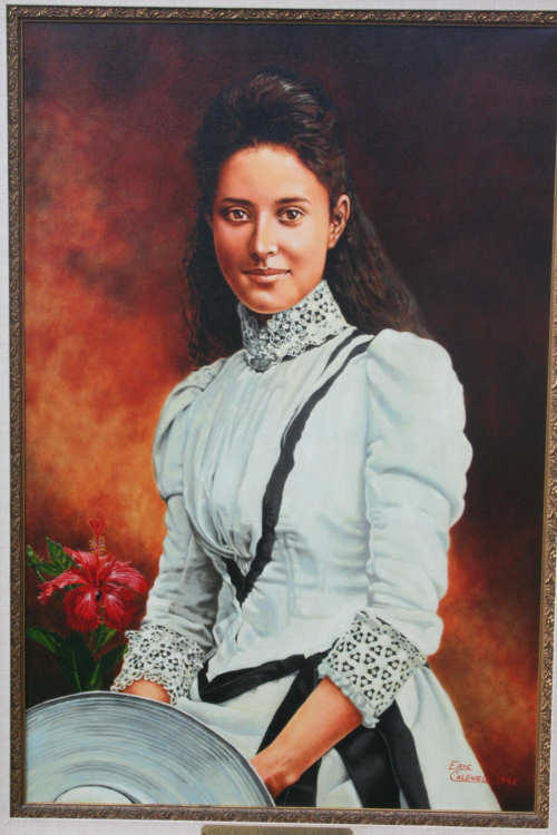 Portrait of Princess Kaiulani of Hawaii by Eric Lon Caldwell, a Hawai'i artist