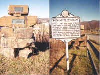 Picture of Colonel Benjamin Wilson's grave in West Virginia (69684 bytes)