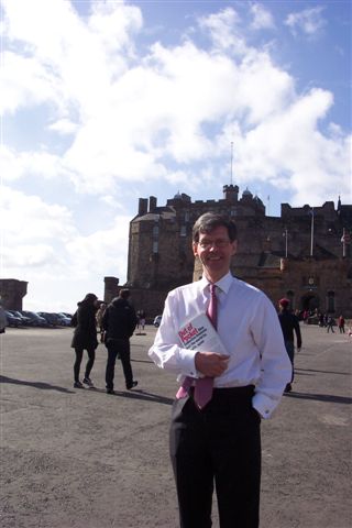 Clark McGinn at the Edinburgh Castle 