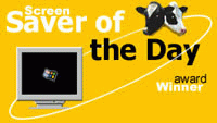 We won the ScreenSaver of the Day award on 12th March 2000