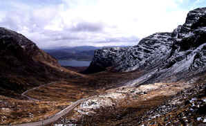 View from Bealach na Ba, looking down towards Loch Kishorn.