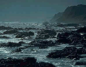 Dramatic scene of the Moray Firth coastline