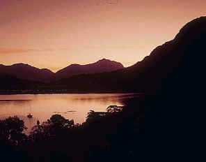 Dawn breaking over Tarridon and Loch Shieldaig