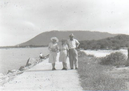 Mary nee McLachlan Day  - Port Macquarie - location of new home - with her brother Dan McLachlan & sis in law Daisy