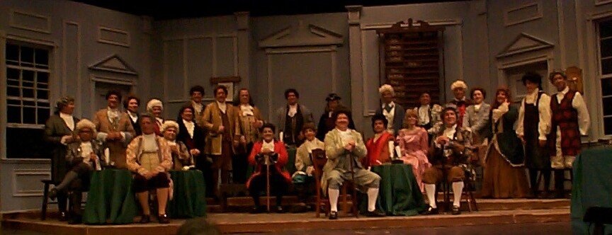 Set that Jillian built and painted for the Musical Comedy group that performs in Butler PA.