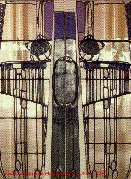 Door designed by Charles Rennie Mackintosh