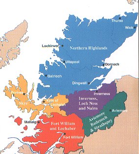 Detailed Map Of Scottish Highlands