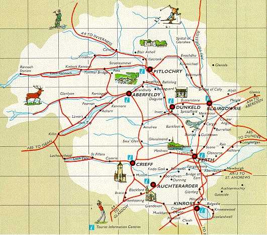 Road Map Of Perth Scotland