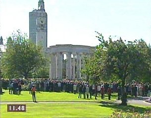 3 minute silence in Cardiff