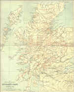 Map showing the districts of the Highland clans of Scotland (3Mb's)