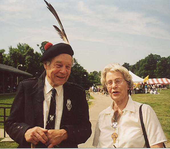 George MacMillan, Chief of Clan MacMillan, and his wife Jane.