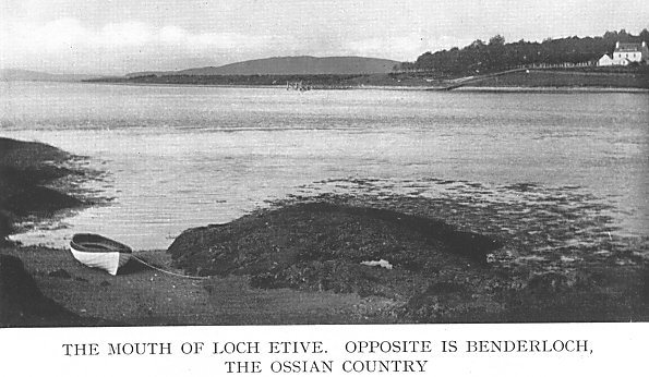 The Mouth of Loch Etive. Opposite is Benderloch, The Ossian Country.