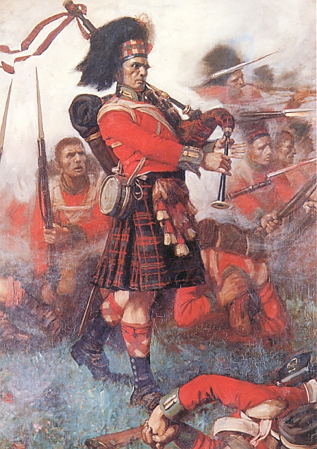 Painting of Piper McKay, 79th Highlanders